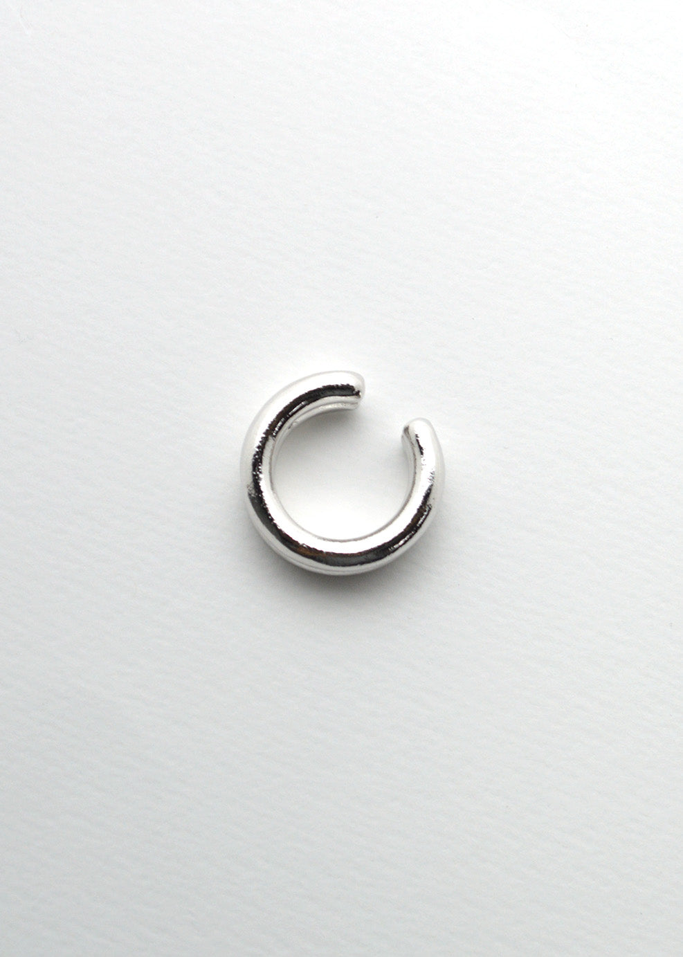 Neon Double Line Silver Ring