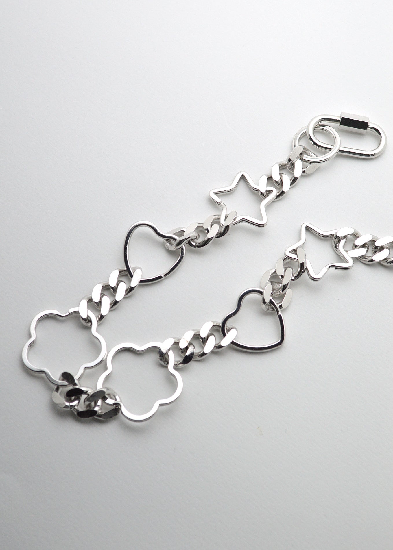 Double Karabina Keychain with SNS Symbols