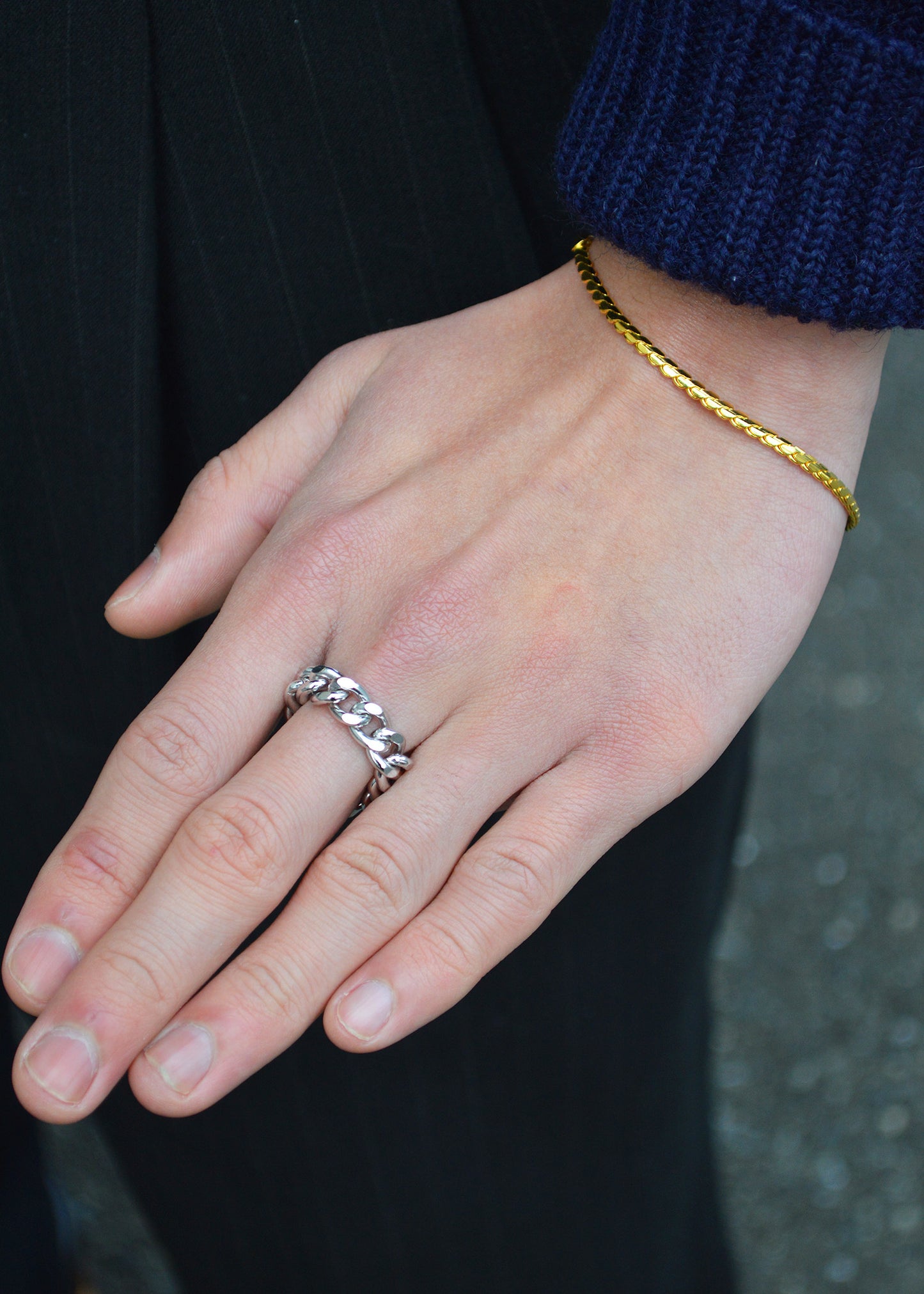 Authentic Chain Ring Thick