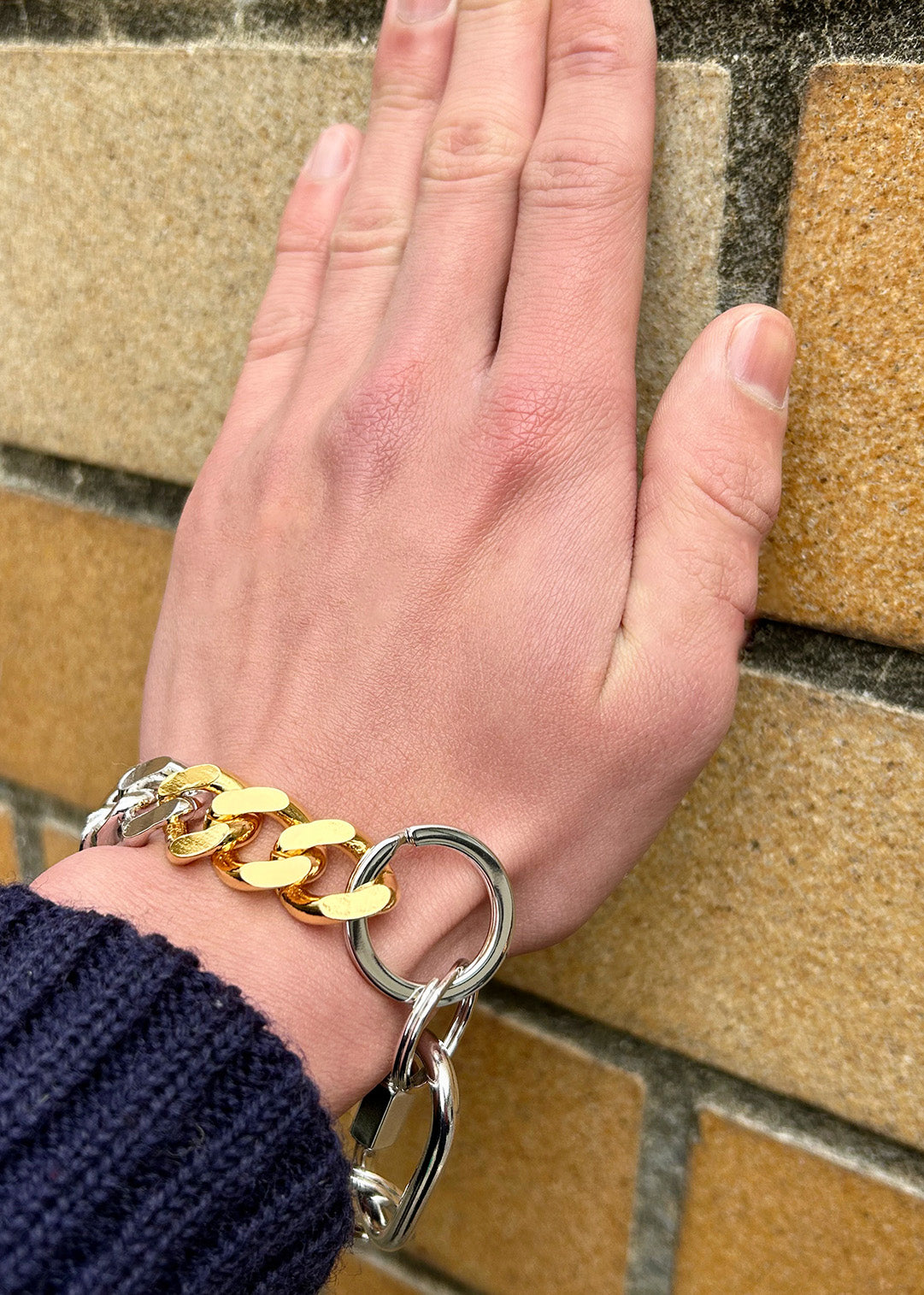Signature Single Karabina Keychain Combination Gold