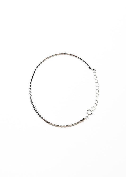 Narrow Snake Bracelet Silver