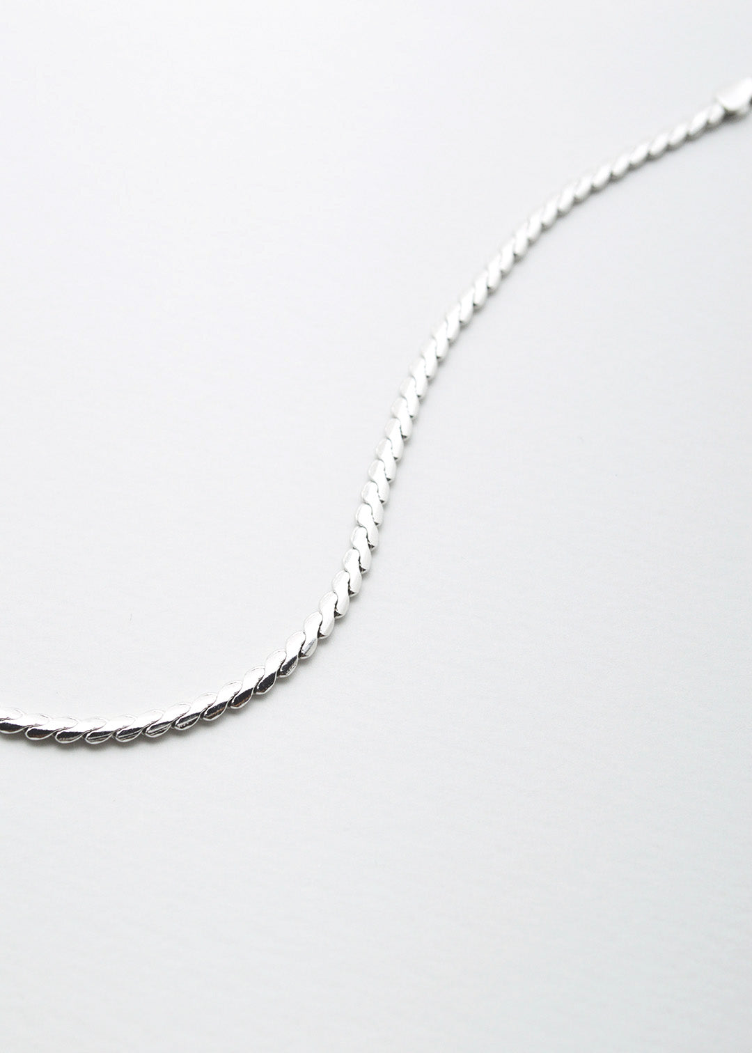 Narrow Snake Bracelet Silver