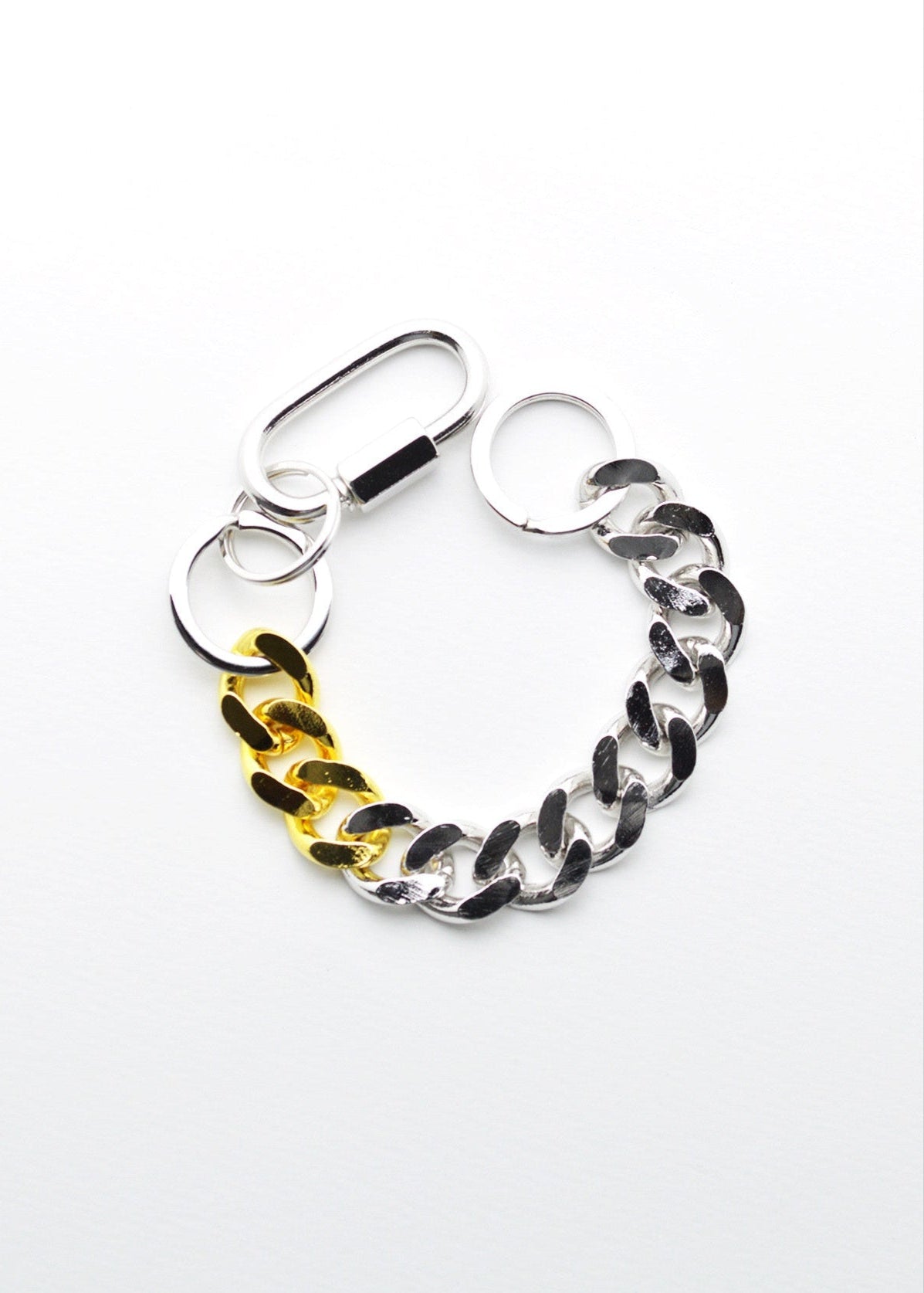 Signature Single Karabina Keychain Combination Gold