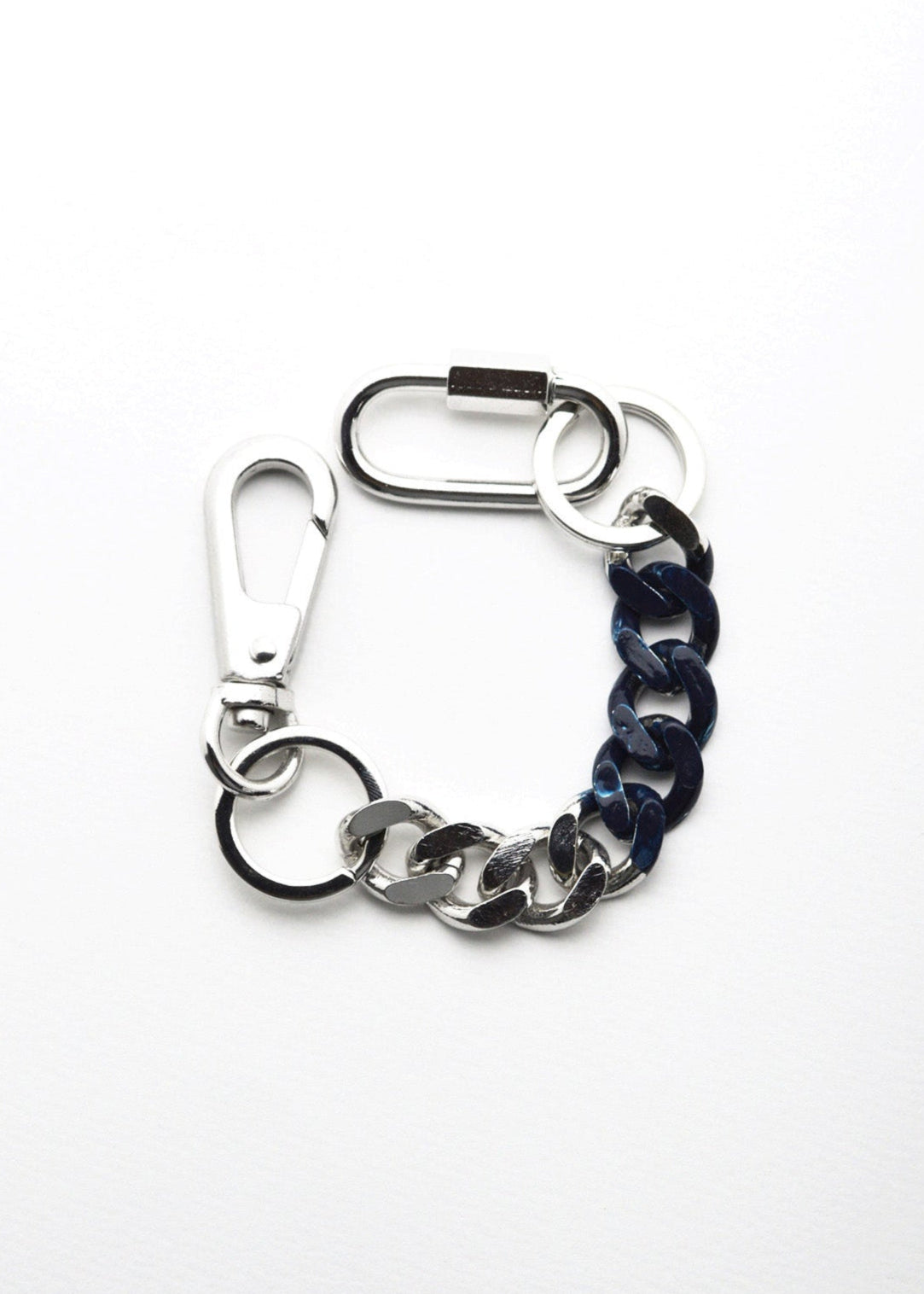 Signature Double Karabina Keychain Penki Blue