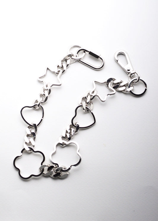 Double Karabina Keychain with SNS Symbols