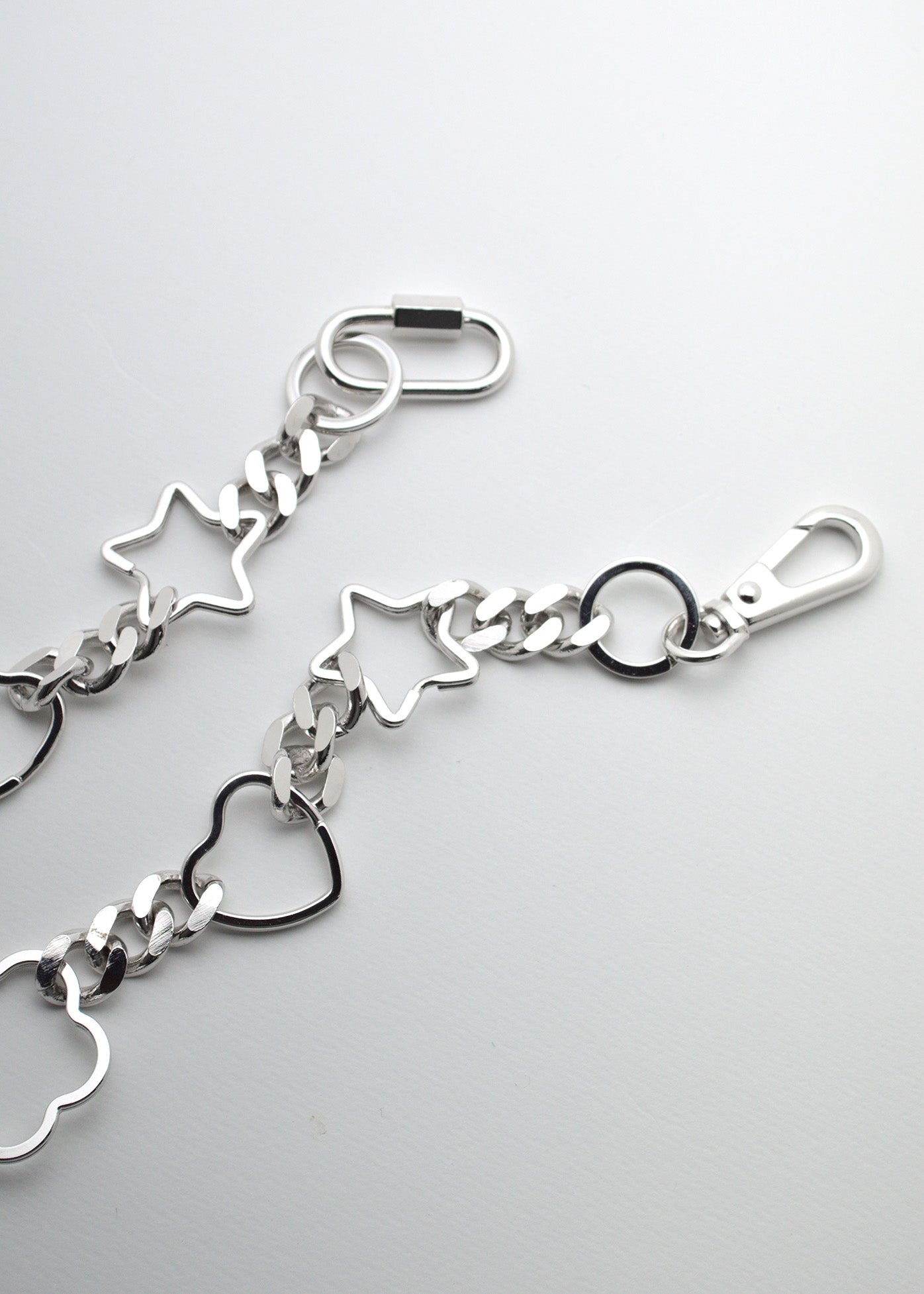 Double Karabina Keychain with SNS Symbols