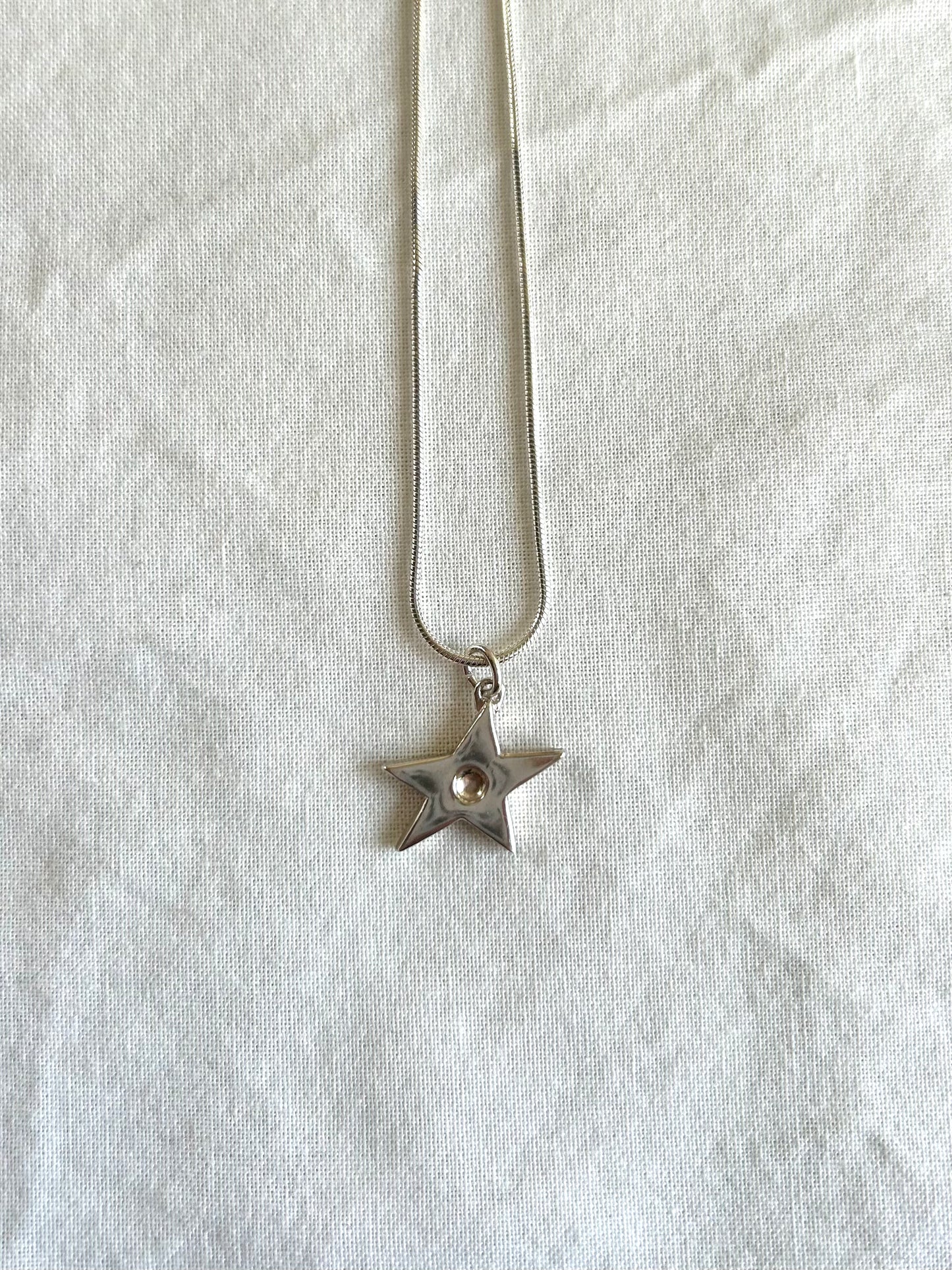 Star Charm Snake Necklace